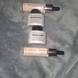 Revolution Translucent Baking Powder & Baking Oil Duo - White, Cream